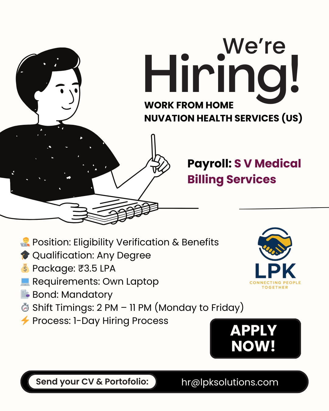WORK FROM HOME – NUVATION HEALTH SERVICES (US)
